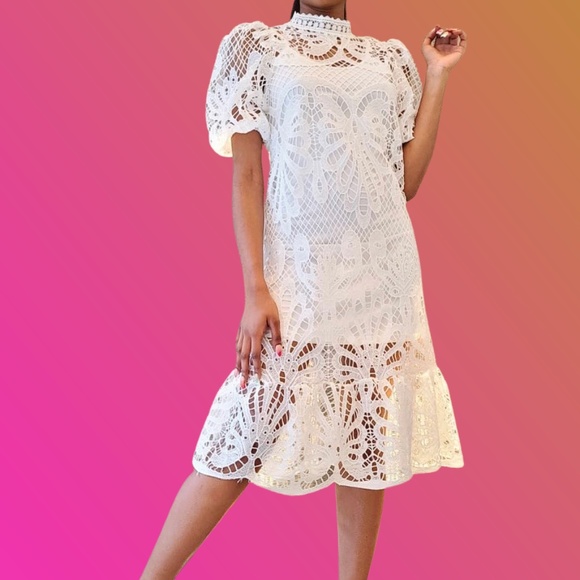 White Lace Dressfrom N BY NANCY